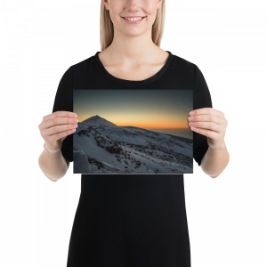 Poster "Snowy Sunset Teide National Park"