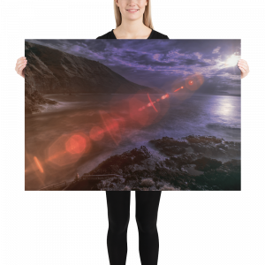 Póster "Infrarred Landscape- Fisherman in Playa de Rojas- Tenerife"